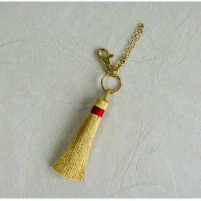 【燦彩糸】タッセルチャーム大(赤)