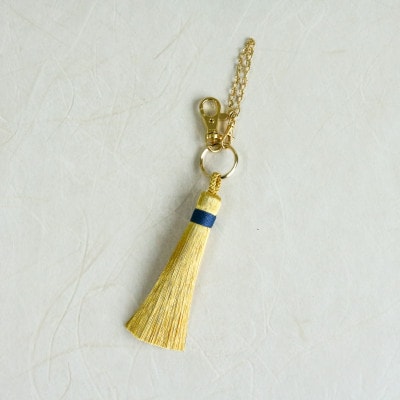 【燦彩糸】タッセルチャーム大(青)