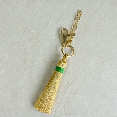 【燦彩糸】タッセルチャーム大(緑)