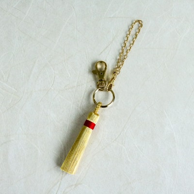 【燦彩糸】タッセルチャーム中(赤)