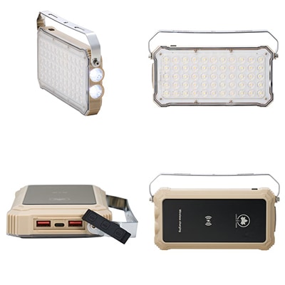 野電 パワーストックランタン2000・スマートワイヤレス 防災やアウトドアで役立つ!74176050【配送不可地域：沖縄県】