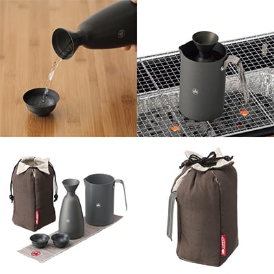 携帯・アウトドア熱燗セット キャンプなど野外でも日本酒が楽しめる熱燗セット!　81280308