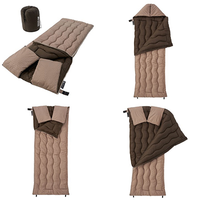 抗菌防臭　丸洗いウォーマーシュラフ・-6　アウトドアやキャンプで大活躍の寝袋。72600037