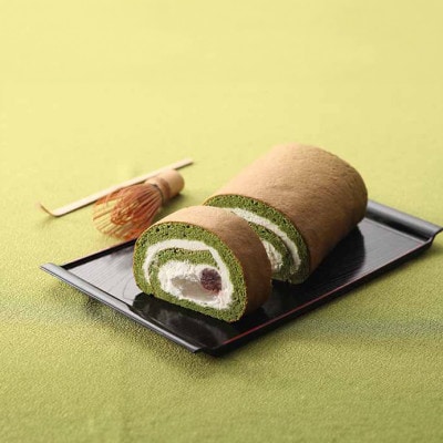 京都府城陽市 宇治抹茶 わらびロール1本【配送不可地域：離島】