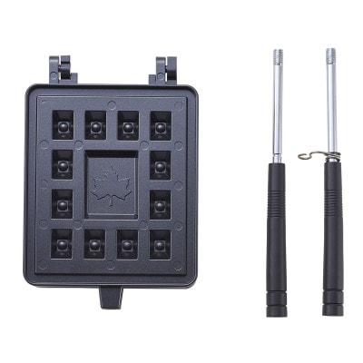 LOGOS ワッフルパン 着脱可能ハンドルでコンパクト収納。お手入れ簡単 81062242