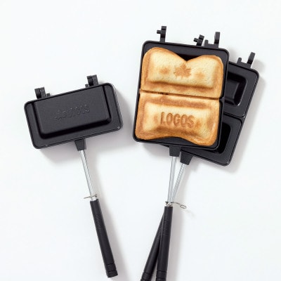 LOGOS ホットサンドパン(ハーフ)アウトドアやキャンプ、家のキッチンでも大活躍 81062248