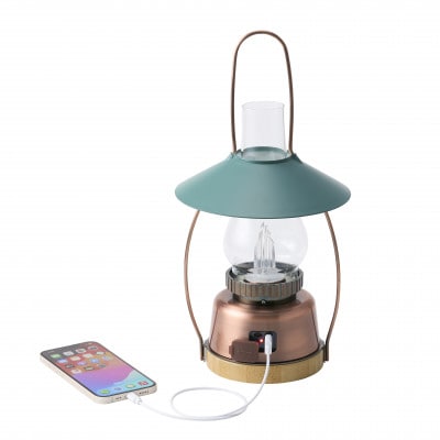 Bamboo ゆらめき・クラシコロッジランタン LED搭載で明るく充電式で防災にも　74175034