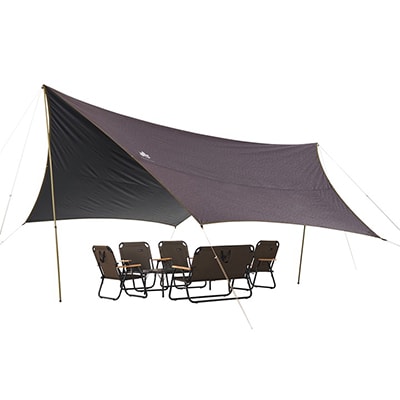 プレミアム ソーラーヘキサタープ L　アウトドアやキャンプ、BBQで紫外線をカット!71102000
