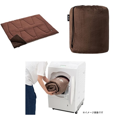 丸洗いソフトタッチシュラフ・-4　アウトドアやキャンプ、防災でも大活躍の寝袋!　72600530