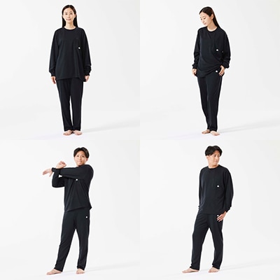 LBL リカバリープルオーバー L ブラック 就寝時におすすめのリカバリーウエア　35306712