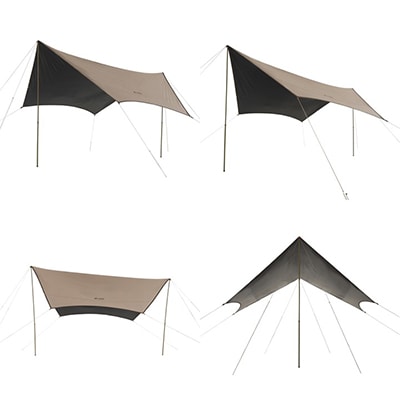 Tradcanvas ソーラーヘキサタープM キャンプやアウトドアに熱中症対策でも　71202001