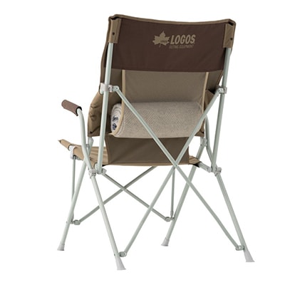 LOGOS Life バックホールドチェア(ブラウン)キャンプやアウトドアで活躍!　73173068
