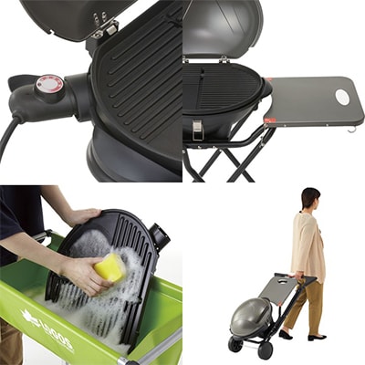 LOGOS CHEF BBQエレグリル 蒸し料理にも対応でアウトドアやキャンプでも!81060000