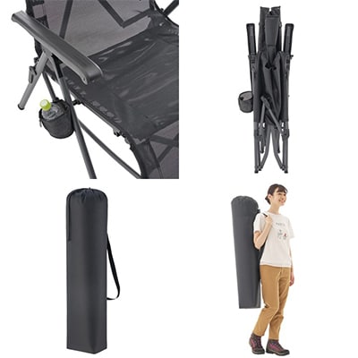 LOGOS テスリンリクライナー・コンパクト アウトドアやキャンプ、サウナでも活躍　73331201