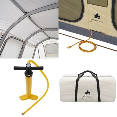 グランベーシック エアマジック リビングハウス キャンプアウトドアにはエアテント!71805532