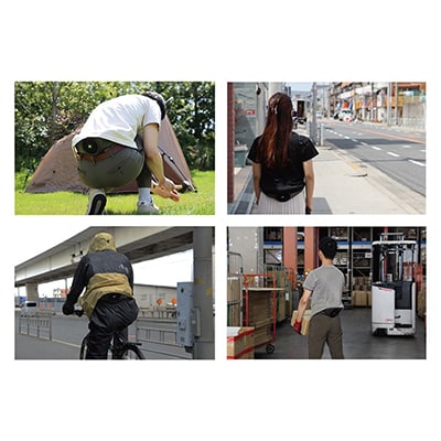 野電 ボディエアコン・冷風2WAYポーチ  熱中症対策として屋外での活動に大活躍!　81336736