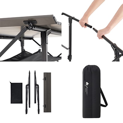 グランベーシック ハイ＆ローテーブル キャンプやアウトドアで大活躍なテーブル!　73173153