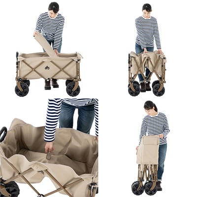 TC　丸洗い長いモノOKキャリーカート アウトドアやキャンプで大活躍のワゴン!　84720740