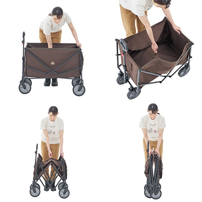 LOGOS　お荷物満載キャリー  アウトドアやキャンプで楽々運搬ができるワゴン　84720743