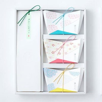 京抹茶 孫右ヱ門:グリーンティー+三種のお茶飲みくらべセット(煎茶・碾茶・フレーバーティー)