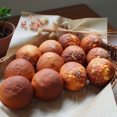 城陽純米吟醸 酒粕あんぱんと酒粕チーズ合計12個入り【配送不可地域：離島】