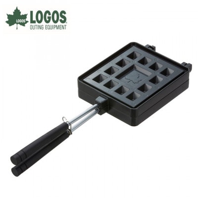 LOGOS ワッフルパン 着脱可能ハンドルでコンパクト収納。お手入れ簡単 81062242