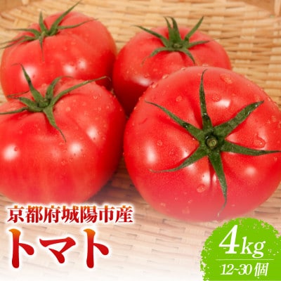 京都府産 トマト 約4kg(12～30個)産地直送【配送不可地域：離島】