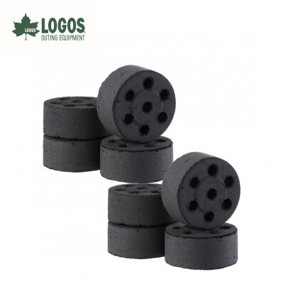 エコココロゴス・ミニラウンドDECO4　BBQなどアウトドアで使える炭　83100114×2個【配送不可地域：沖縄県】