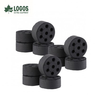 エコココロゴス・ミニラウンドDECO4　BBQなどアウトドアで使える炭　83100114×3個【配送不可地域：沖縄県】