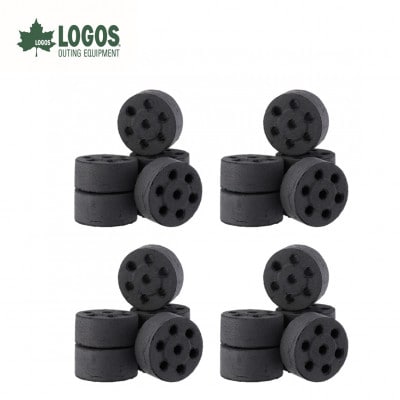 エコココロゴス・ミニラウンドDECO6　BBQなどアウトドアで使える炭　83100116×4個【配送不可地域：沖縄県】