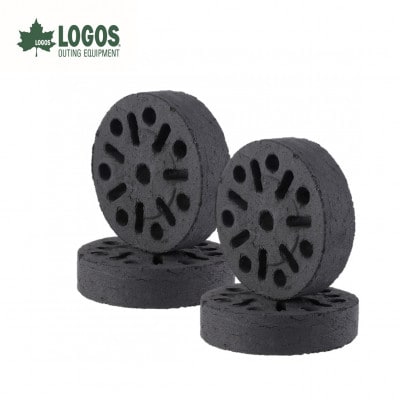 エコココロゴス・ラウンドDECO2　BBQなどアウトドアで使える炭　83100112×2個【配送不可地域：沖縄県】