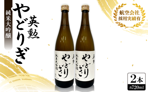 英勲 やどりぎ 純米大吟醸 720ml×2本 JALの機内酒にも採用された京都の日本酒