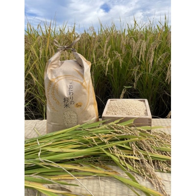 循環農法で育てたヒノヒカリ　玄米5キロ　栽培期間中農薬・化学肥料不使用　