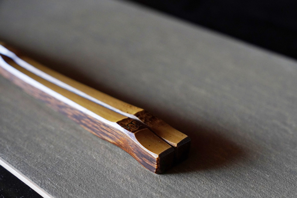 京都長岡京産 二節箸 夫婦セット｜普段使い箸 来客用箸 贈り物ギフト二節竹箸 [1641]