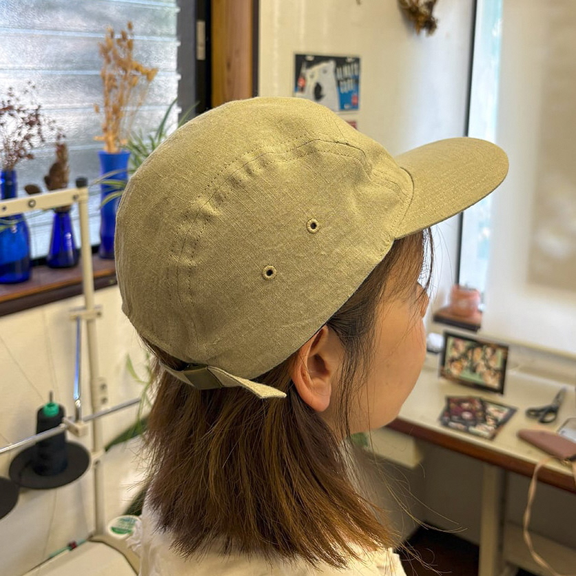 麻素材 ジェットキャップ(Sサイズ(57cm))｜麻 通気性抜群 涼しい帽子 キャップ カジュアルファッション おしゃれ帽子 [1626]