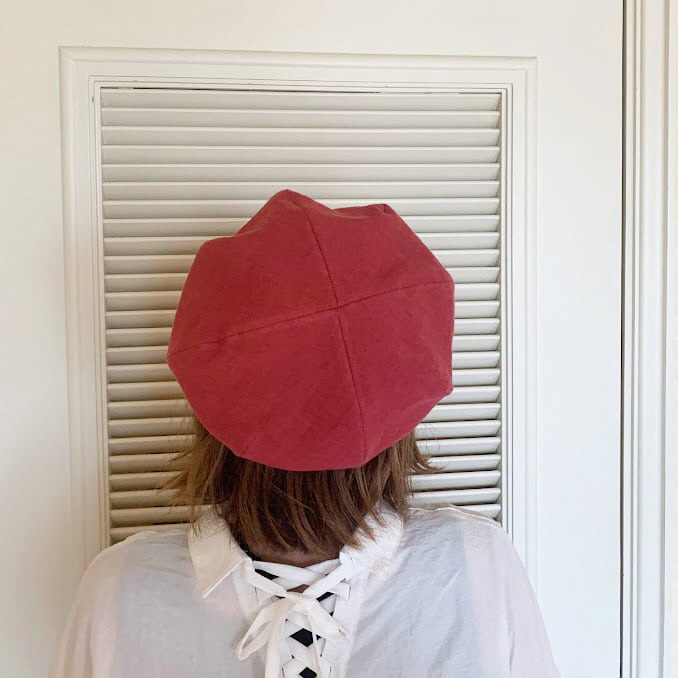 麻素材 ベレー帽 (Sサイズ(56cm))｜麻 通気性抜群 涼しい帽子 キャップ カジュアルファッション おしゃれ帽子 [1634]