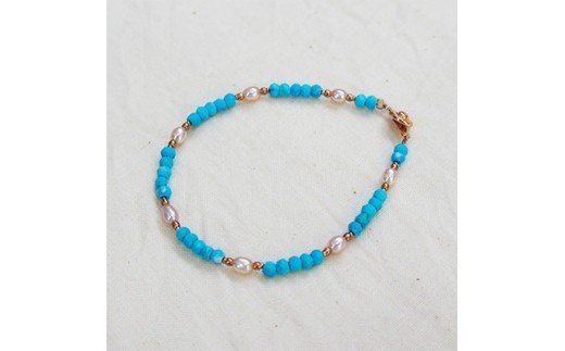 彩りハンドメイド 天然石 ブレスレット ワイヤータイプ 1点 [0055]