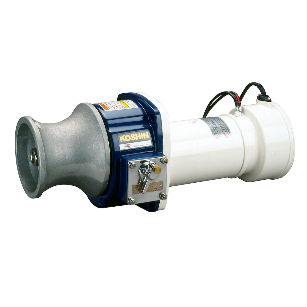 船舶用ウインチ REL-5524LB イカール 550W ブレーキ付き [0868]