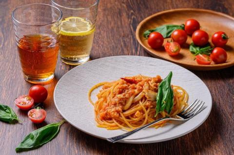 「カニ屋が作る　海のパスタソース」  トマトソース　5袋セット　UO01017