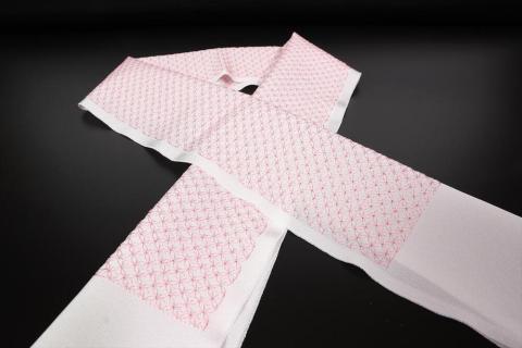 刺繍半衿　薄ピンク　AM00434