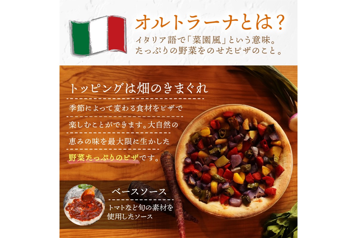 オルトラーナ（オーガニック野菜のピザ） 1枚　BR00031