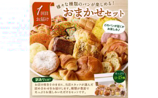 京都 丹後のおまかせ　お楽しみパン3カ月定期便　【訳あり】　BT00021