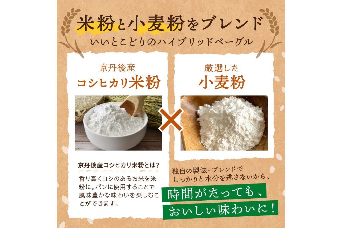 京都 丹後もちもち米粉ベーグル　３カ月定期便【訳あり】　BT00010