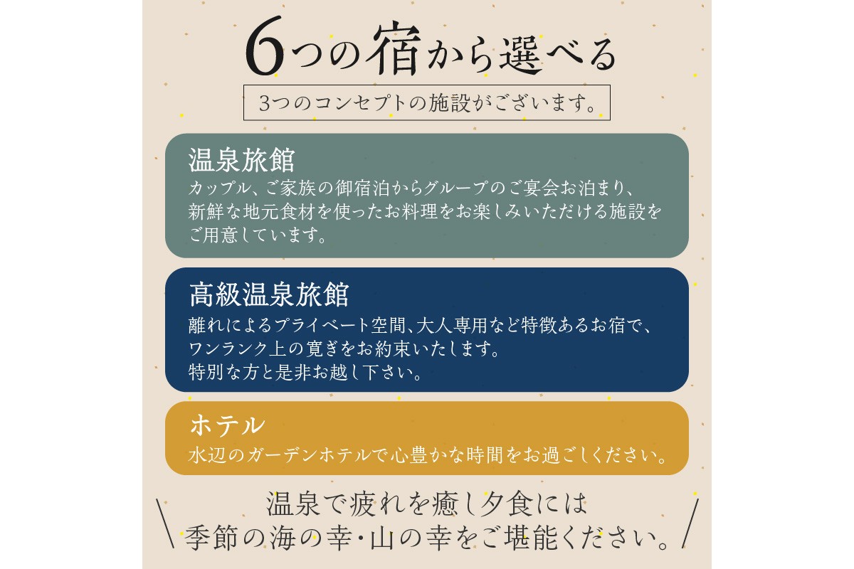 宿泊クーポン300,000円分 佳松苑グループが運営する京丹後市内のお宿でご利用いただけます。　OW00014