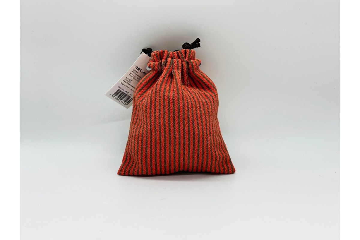 丹後ちりめん 祭巾着（おに） サイズ：約17cm×13cm　DZ00027-06