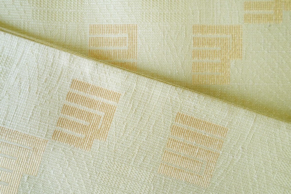 丹後帯 半幅帯「源氏香」（若草）　FY00054