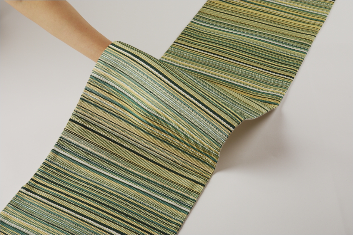 丹後帯　袋帯「ユイタン」　緑　FY00083