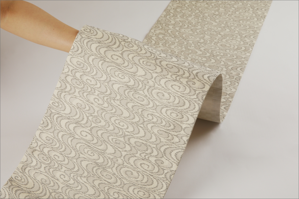 丹後帯　京袋帯「三椏観世水」　FY00086