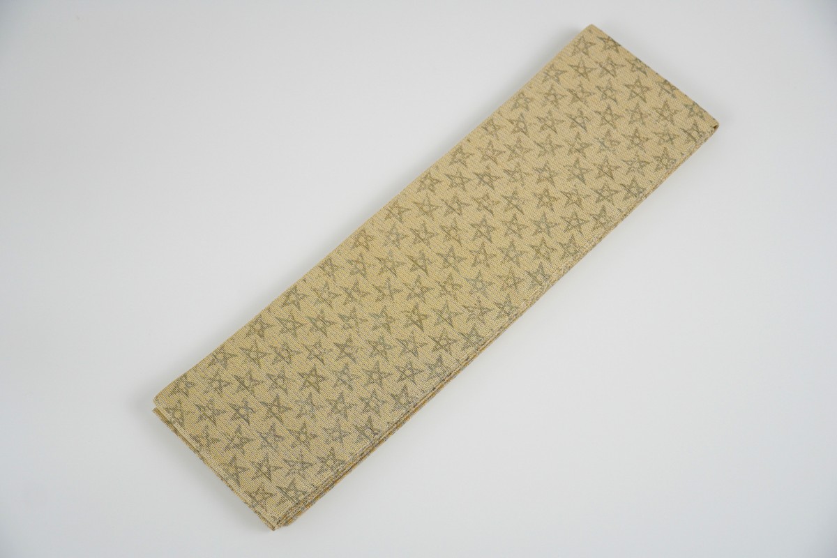 半幅帯　星空（黄）*リバーシブル幅約15.2cm×長さ約420cm　FY00097