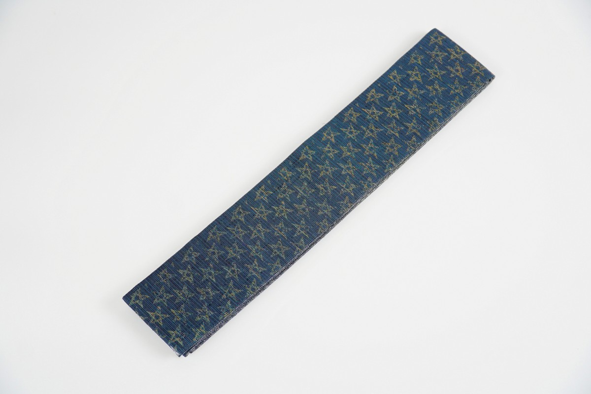角帯　星空（紺）*リバーシブル幅約10.2cm×長さ約420cm　FY00100